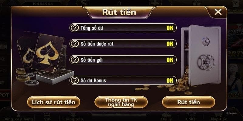 Rút tiền TDTC với quy trình đơn giản