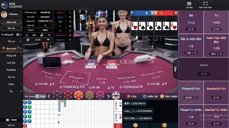 WM Gaming có dàn dealer xinh đẹp và chuyên nghiệp