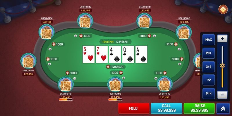 Mỗi ván đấu Poker phải trải qua 4 vòng khác nhau